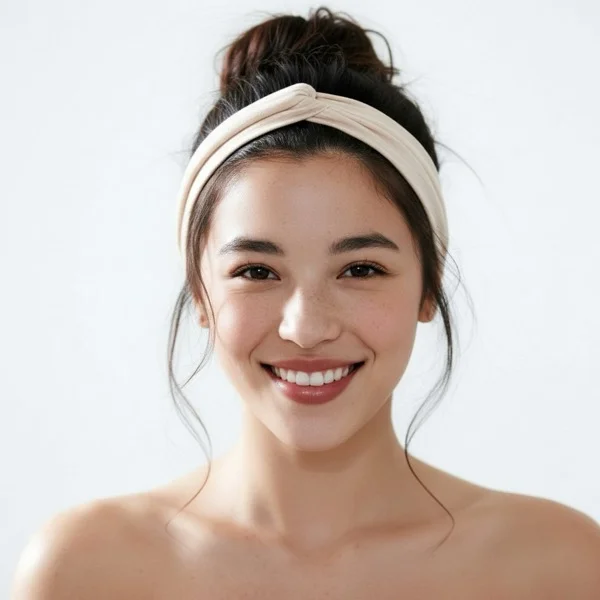 Messy Bun With A Headband